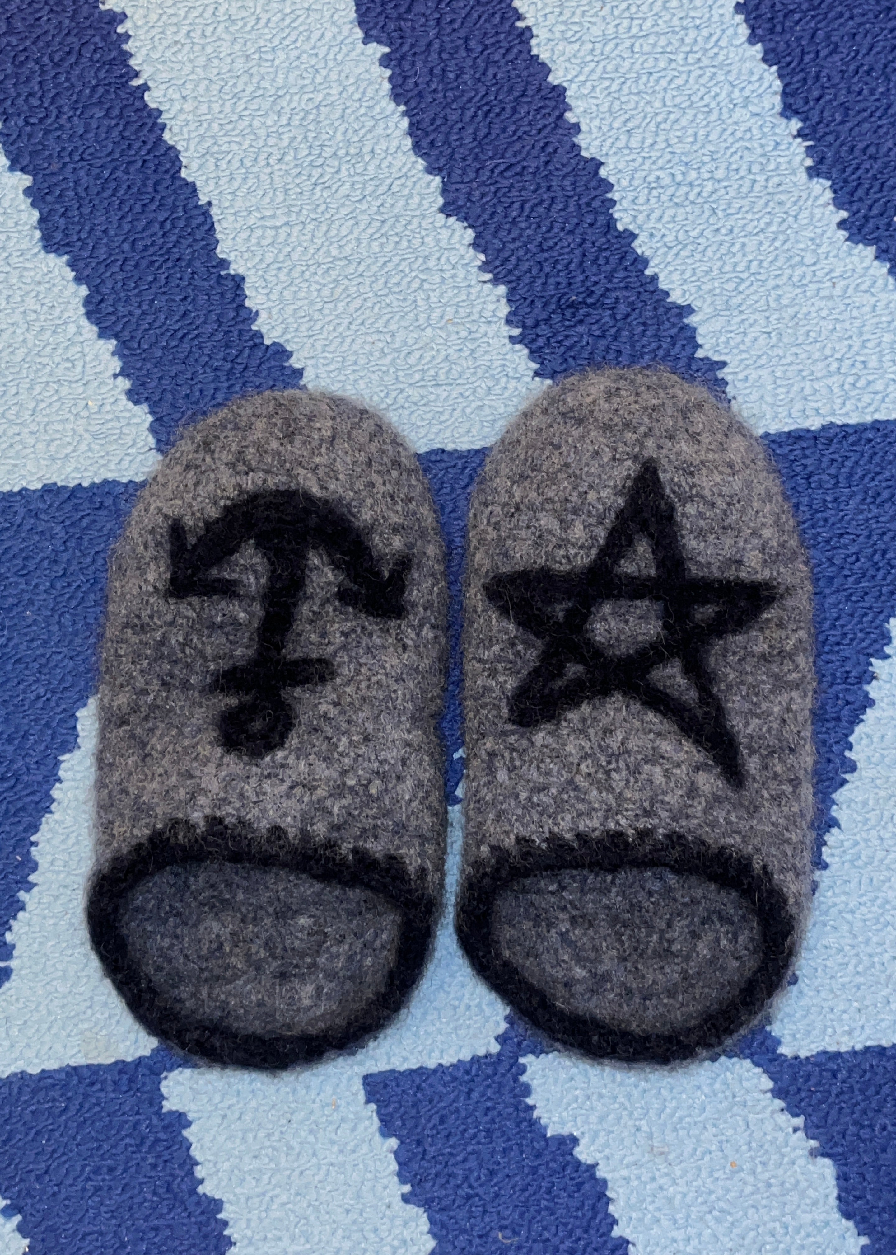 canvas, flipflops, hjemmesko, hæklede hjemmesko, filtede hjemmesko, hjemmelavet hjemmesko, nålefiltning