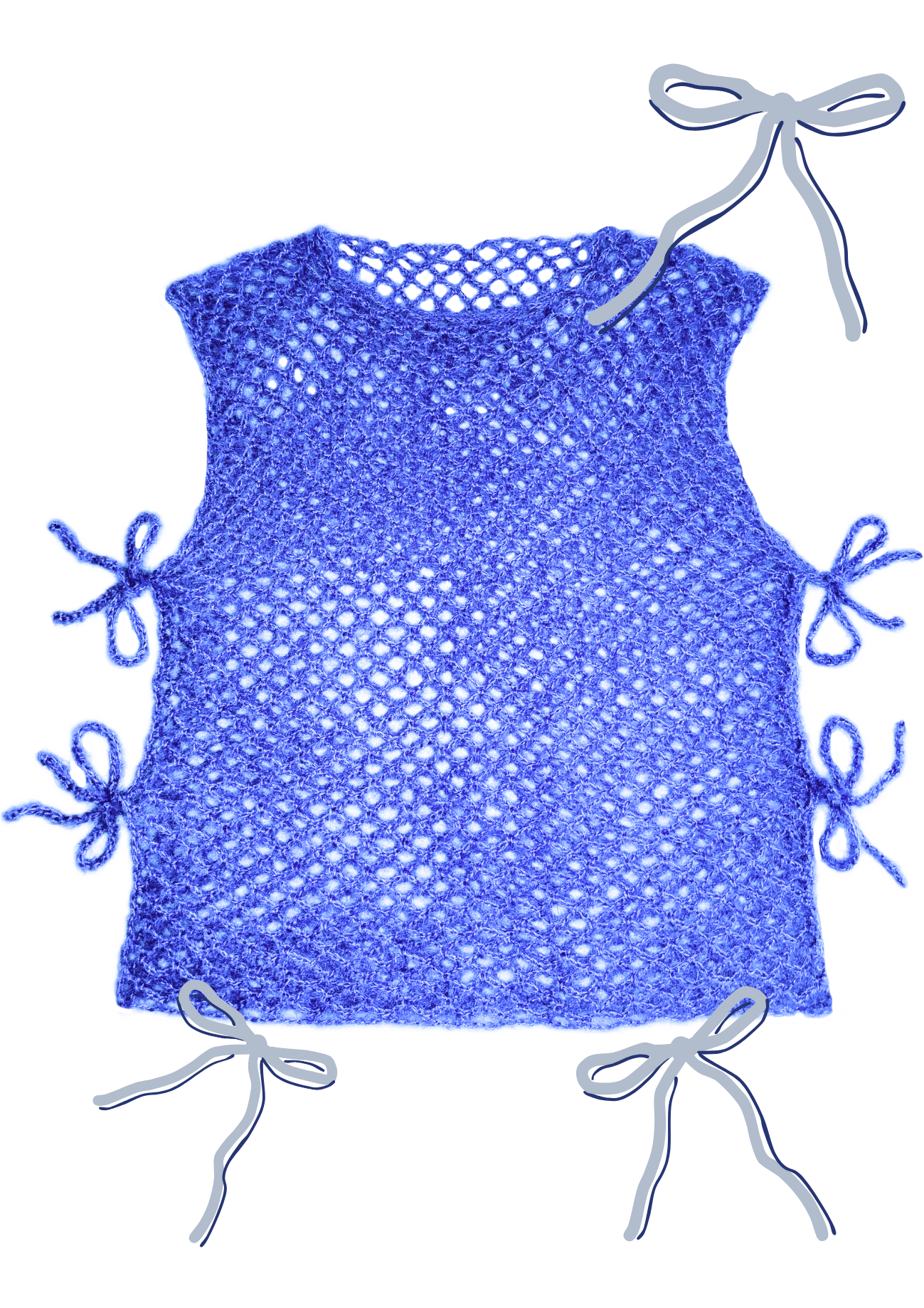 ౨ৎ opskrift ౨ৎ mesh (vest)