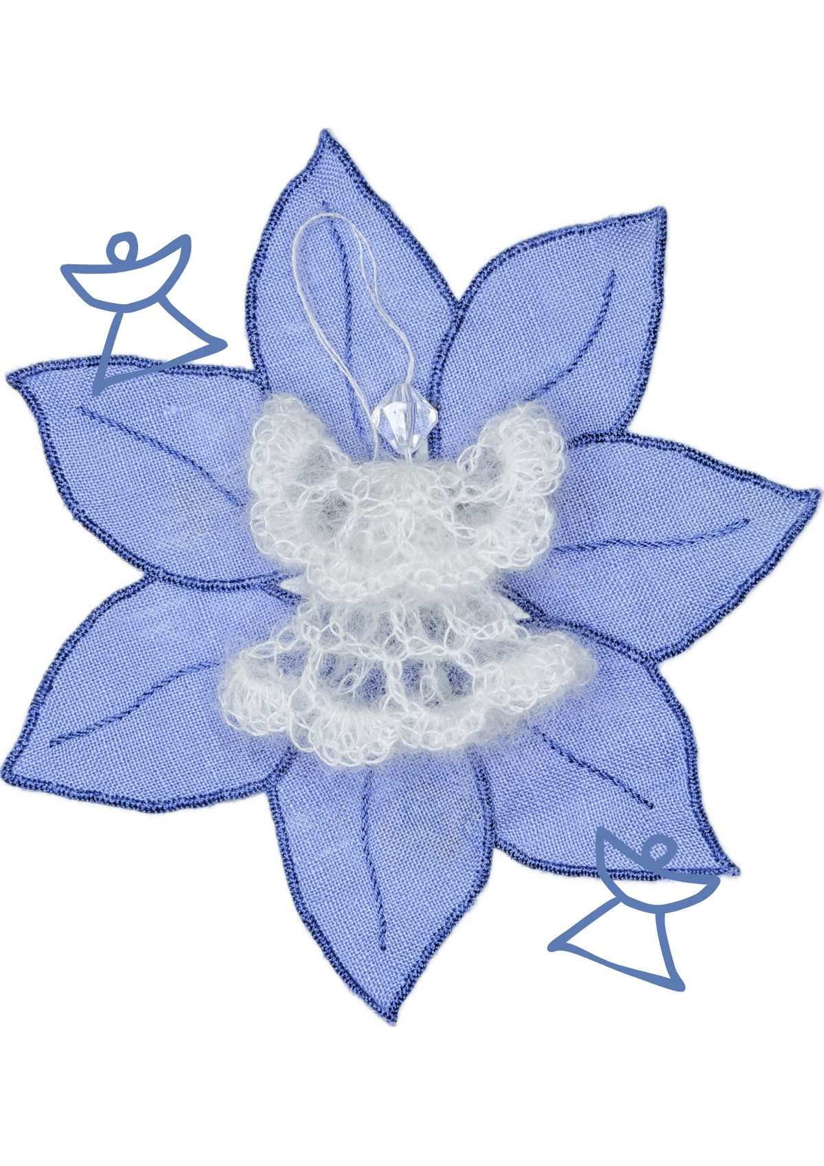 ꒰১opskrift໒꒱ soft angel (ornament)